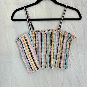 Women’s Jolie and Joy striped crop top size XL